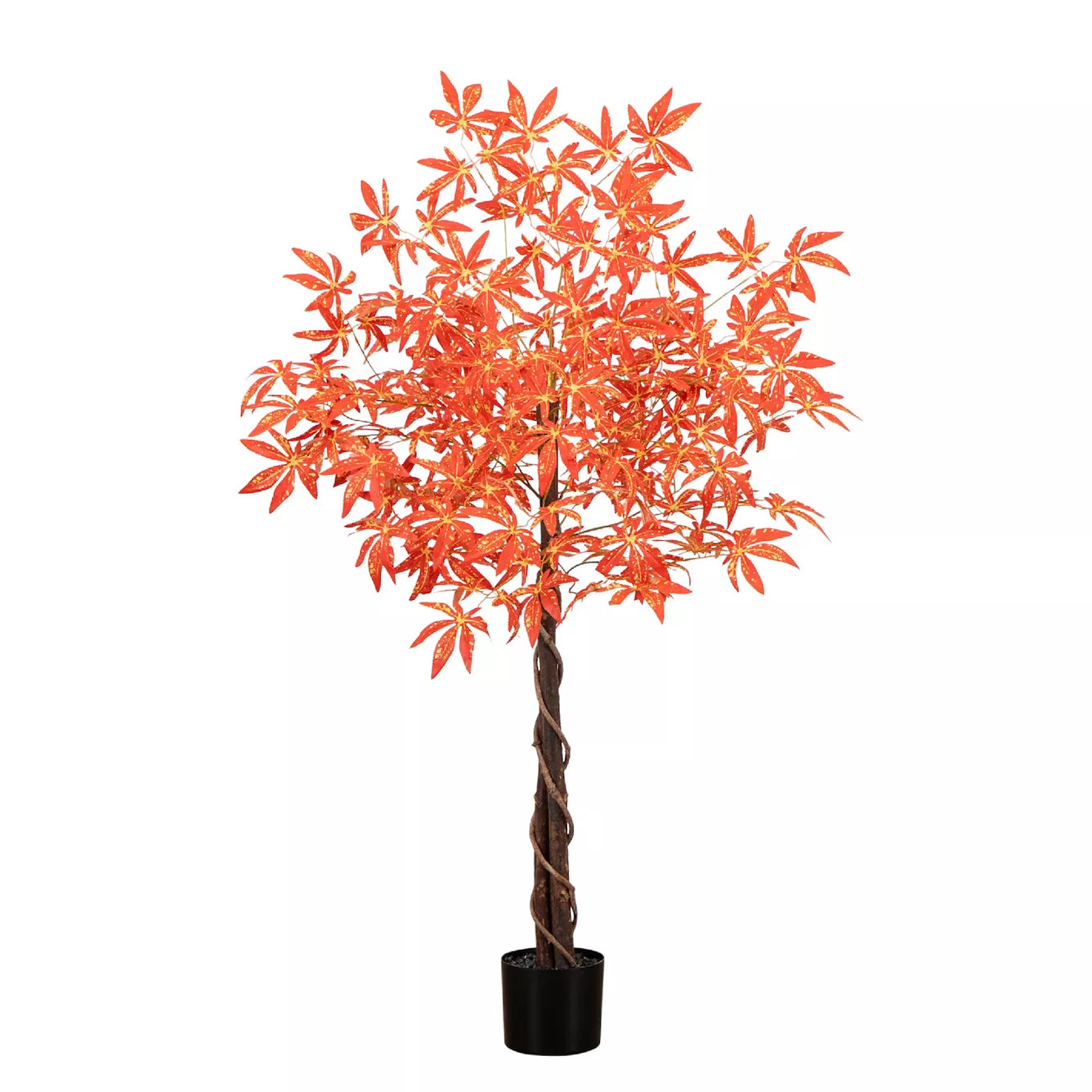 nearly natural 4-ft. Autumn Artificial Vibrant Maple Fall Tree Floor Decor | Kohl's