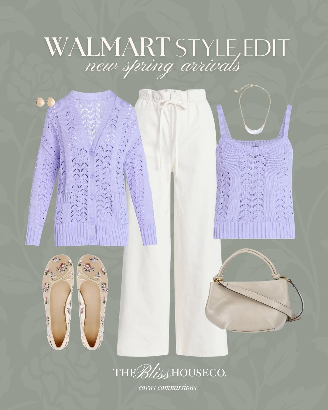 New Walmart spring arrivals. 💜 Soft knits, easy trousers and feminine accessories for a fresh seasonal look.

Walmart spring arrivals, walmart fashion finds, lavender outfit, spring cardigan outfit, walmart outfit inspo, casual spring style, affordable spring fashion, neutral wide leg pants, everyday outfit idea, feminine spring outfit. 

 #LTKootd #LTKSeasonal