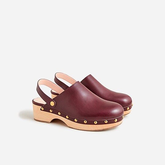 Convertible leather clogs | J.Crew US