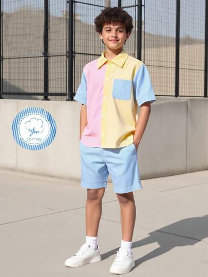 Two pieces set for boys | SHEIN