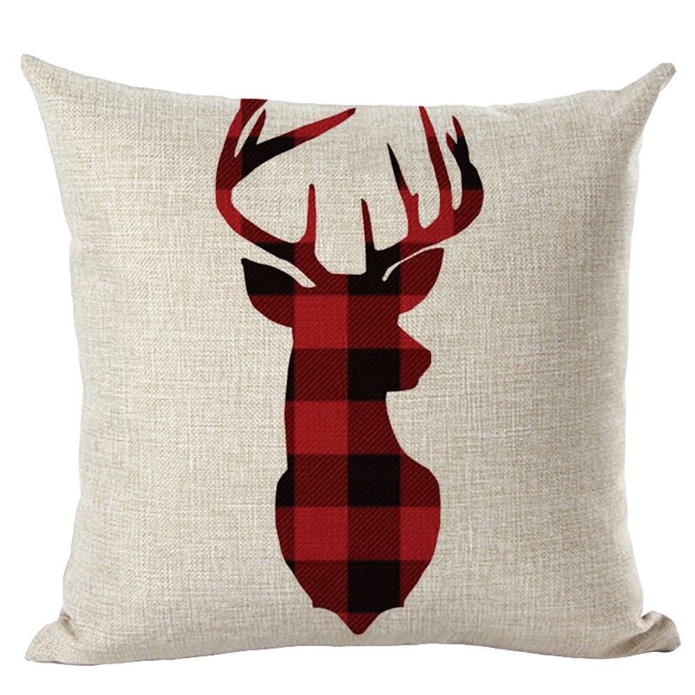 Iuhan Merry Christmas Pillow Cases Linen Sofa Cushion Cover Home Decor Pillow Core | Walmart (US)