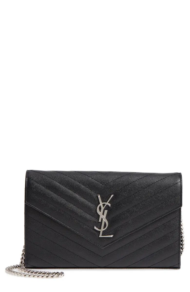 Monogramme Quilted Leather Wallet on a Chain | Nordstrom | Nordstrom