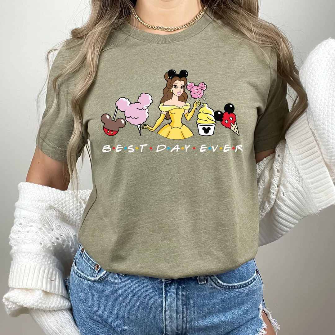 Princess Belle, Disney Belle Princess, Princess Belle Shirt, Disney Princess Shirts, Girl Shirts,... | Etsy (US)