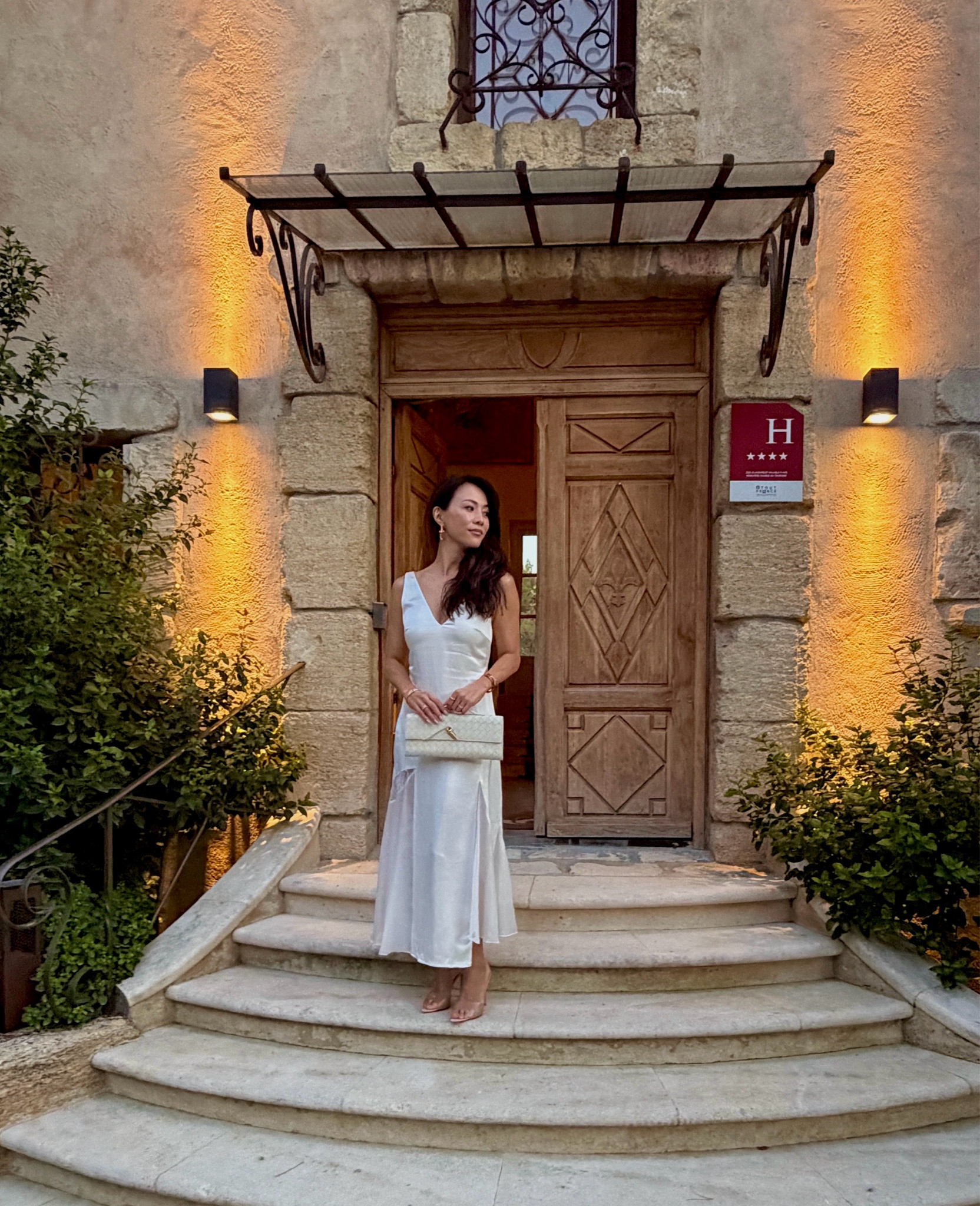 Perfect dinner dress in South of France