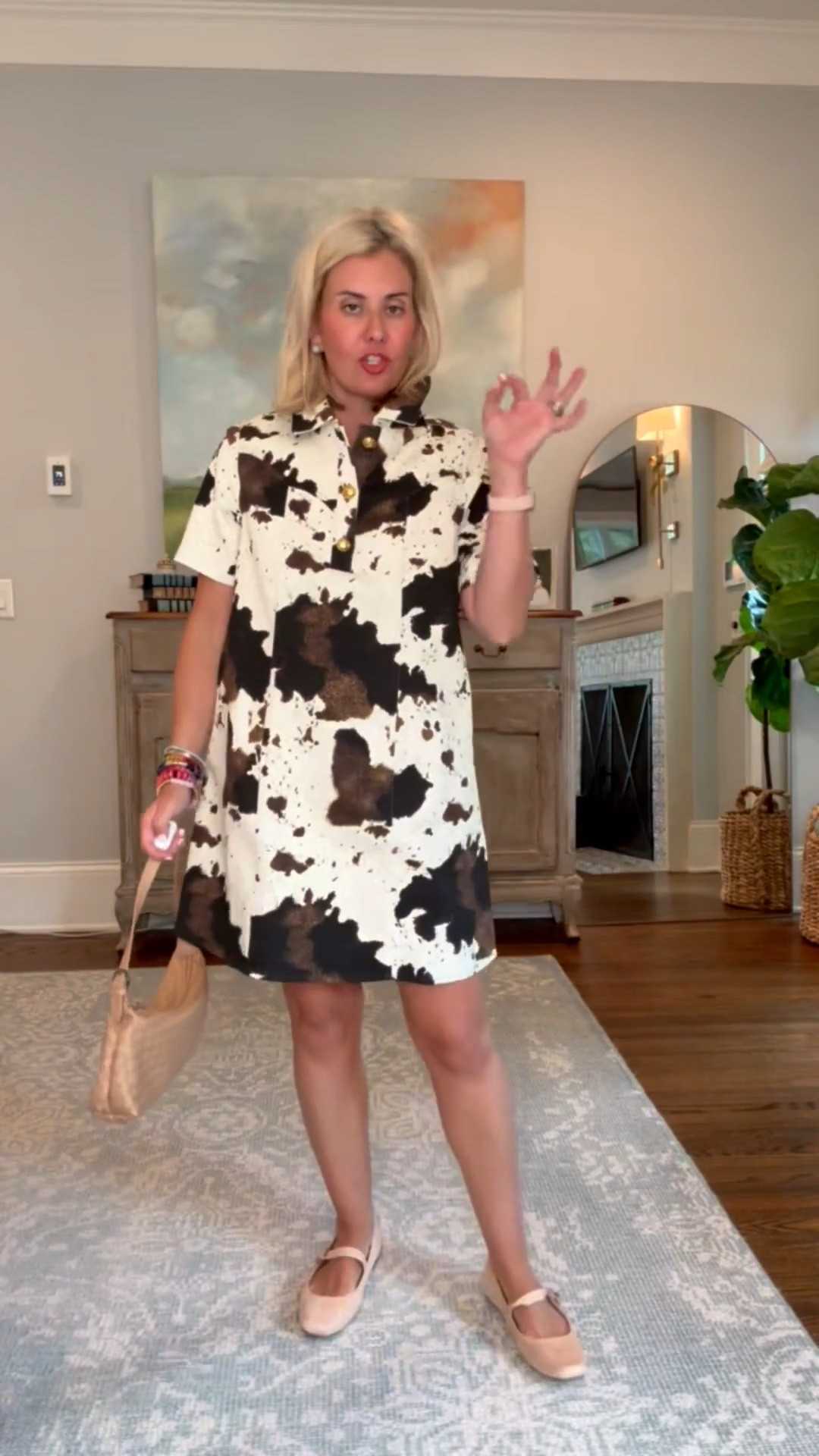 I could not wait for this dress to get to me! It’s even better in person!
I'm in small dress and 7 Mary Jane's (size 1 down). 

*code mixandmatch15 for 15% off your 1st order

#LTKPetite #LTKOver40 #LTKmomlife