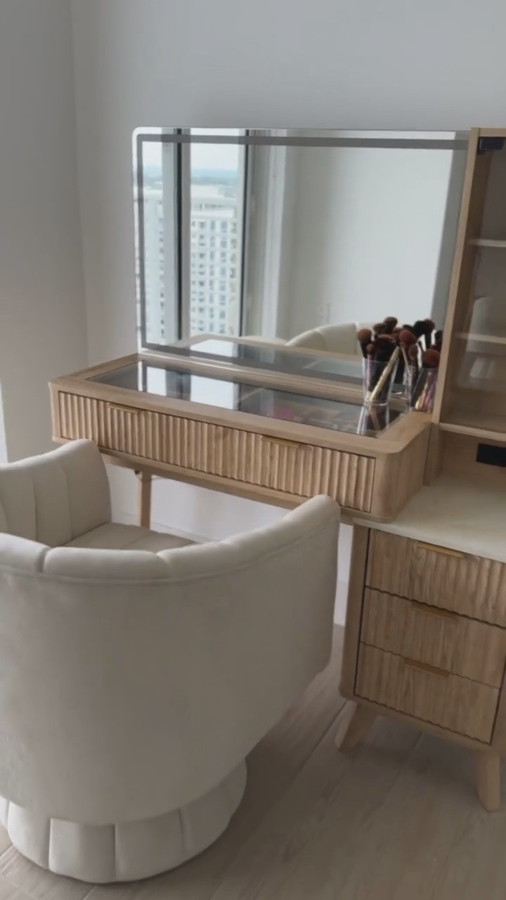 Looking for the perfect vanity? This vanity I got from Amazon has so much storage and is so chic for your space! Paired with this accent chair these items are perfect together. 

(Vanity chair, home furniture, vanity setup, cream chair, white chair, home decor, furniture)

#LTKHome #LTKSaleAlert #LTKBeauty