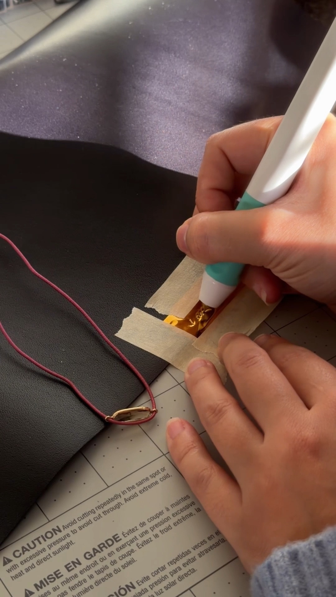 hot foil embossing my diy leather journal!!