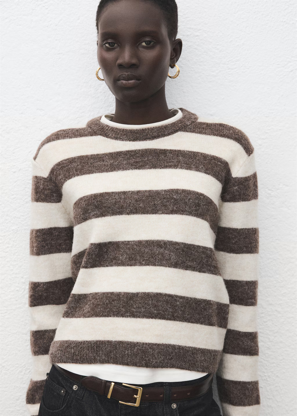 Knit striped sweater | MANGO (UK)