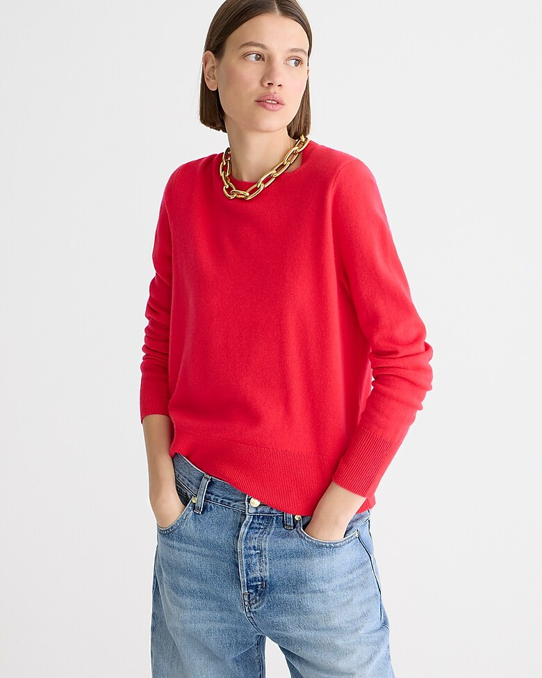 Cashmere classic-fit crewneck sweater | J. Crew US