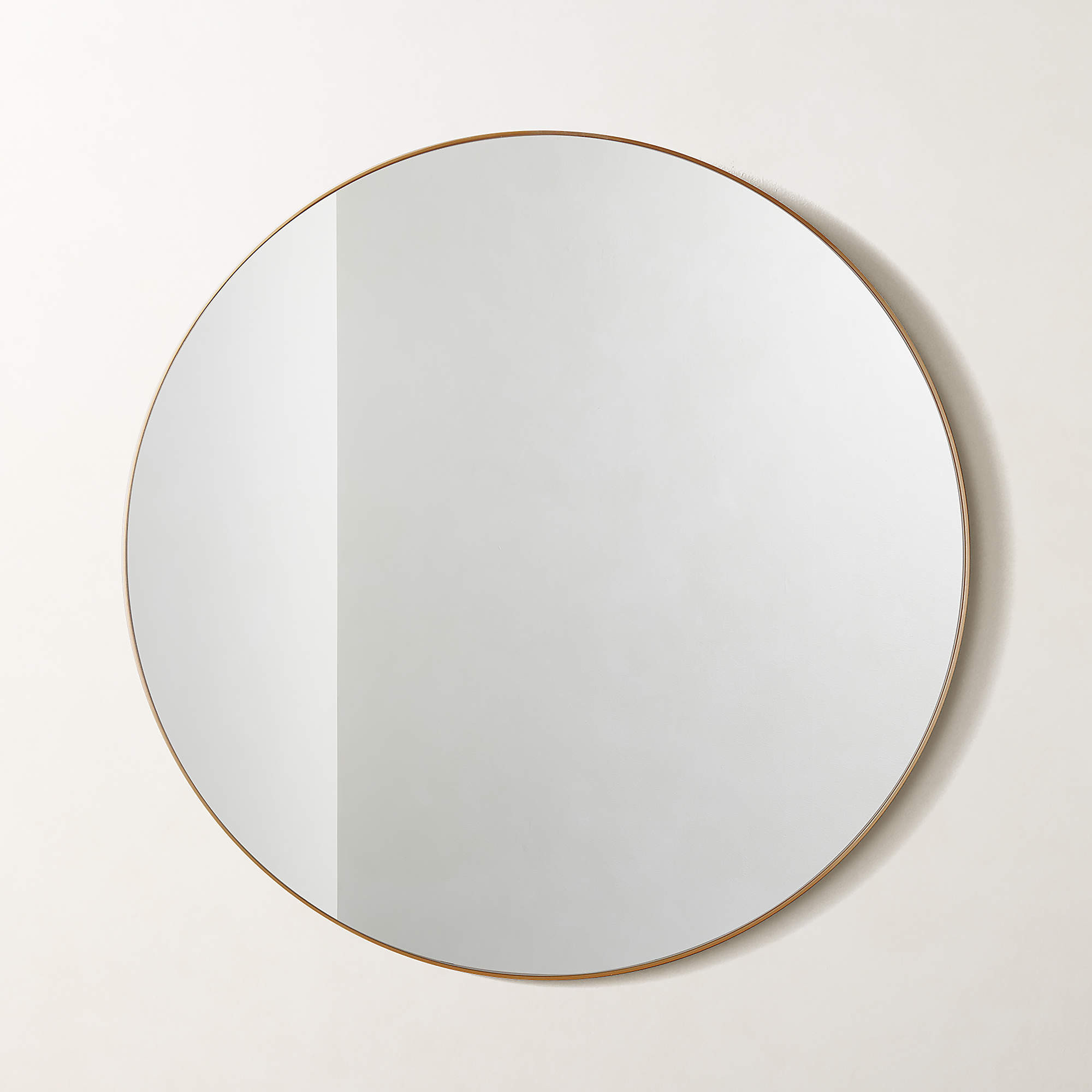 Infinity Brass Round Wall Mirror 36" + Reviews | CB2 | CB2