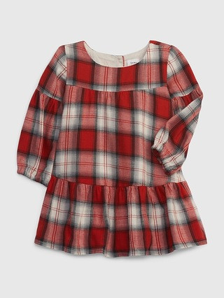 Baby Flannel Tiered Dress | Gap (US)