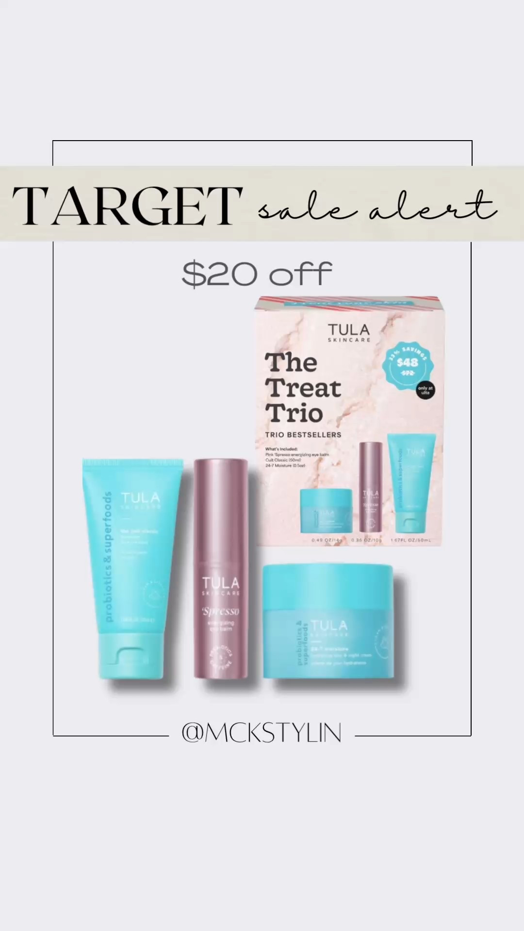 The best 3 Tula products IMO! 40% off for the set of 3!! 

#LTKFindsUnder50 #LTKselfcare #LTKSaleAlert