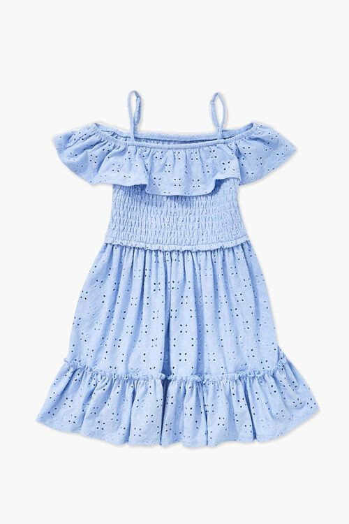 Girls Open-Shoulder Eyelet Dress (Kids) | Forever 21 (US)