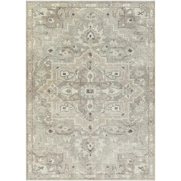 Becki Owens x Surya Elle Oriental Light Gray/Beige Area Rug | Wayfair North America