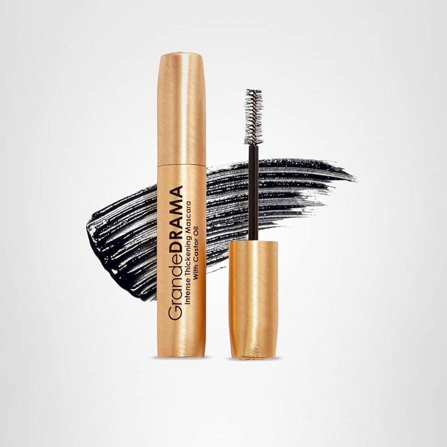 Grande Cosmetics GrandeDRAMA Intense Thickening Black Mascara with Castor Oil, Volumizing, Condit... | Amazon (US)