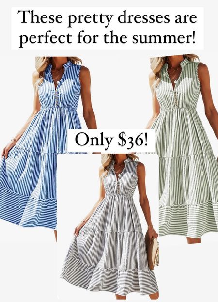 These summer dresses are beautiful. These are great for any occasion this summer and they are only $36. #amazon 

Follow my shop @AudreyMcClellan on the @shop.LTK app to shop this post and get my exclusive app-only content! https://www.shopltk.com/explore/audreymcclellan

#LTKFindsUnder50 #LTKStyleTip