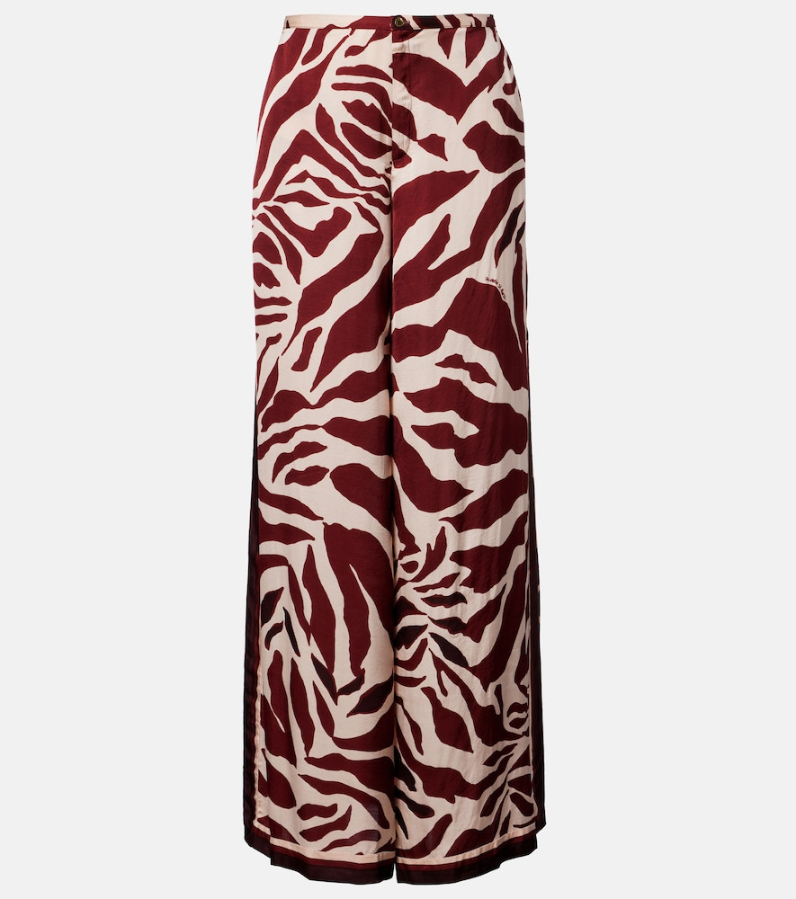 Poupette St Barth Clea animal-print palazzo pants | Mytheresa (US/CA)
