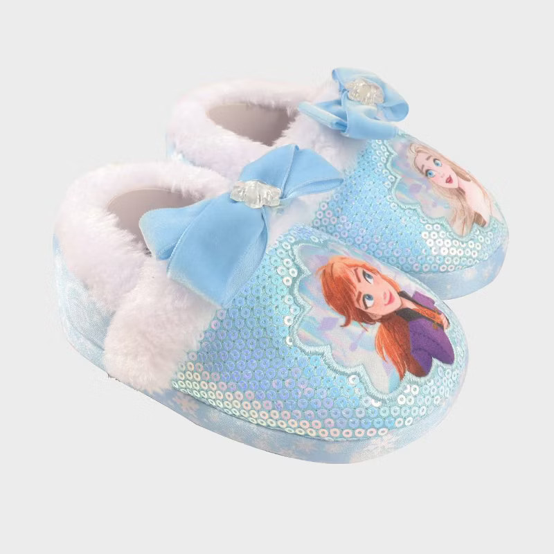 Toddler Girls' Frozen Sock Slippers - Blue | Target