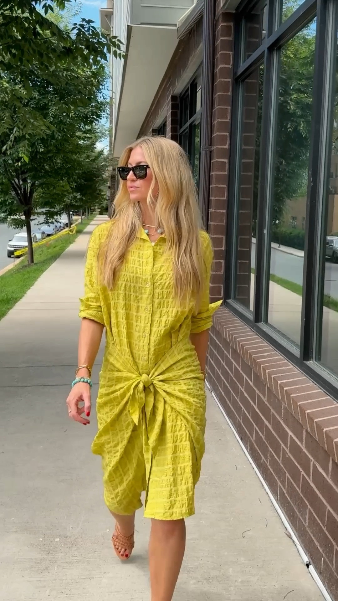 Absolutely love this chartreuse dress. Runs TTS, wearing a S.

#LTKgrwm #LTKootd #LTKSeasonal