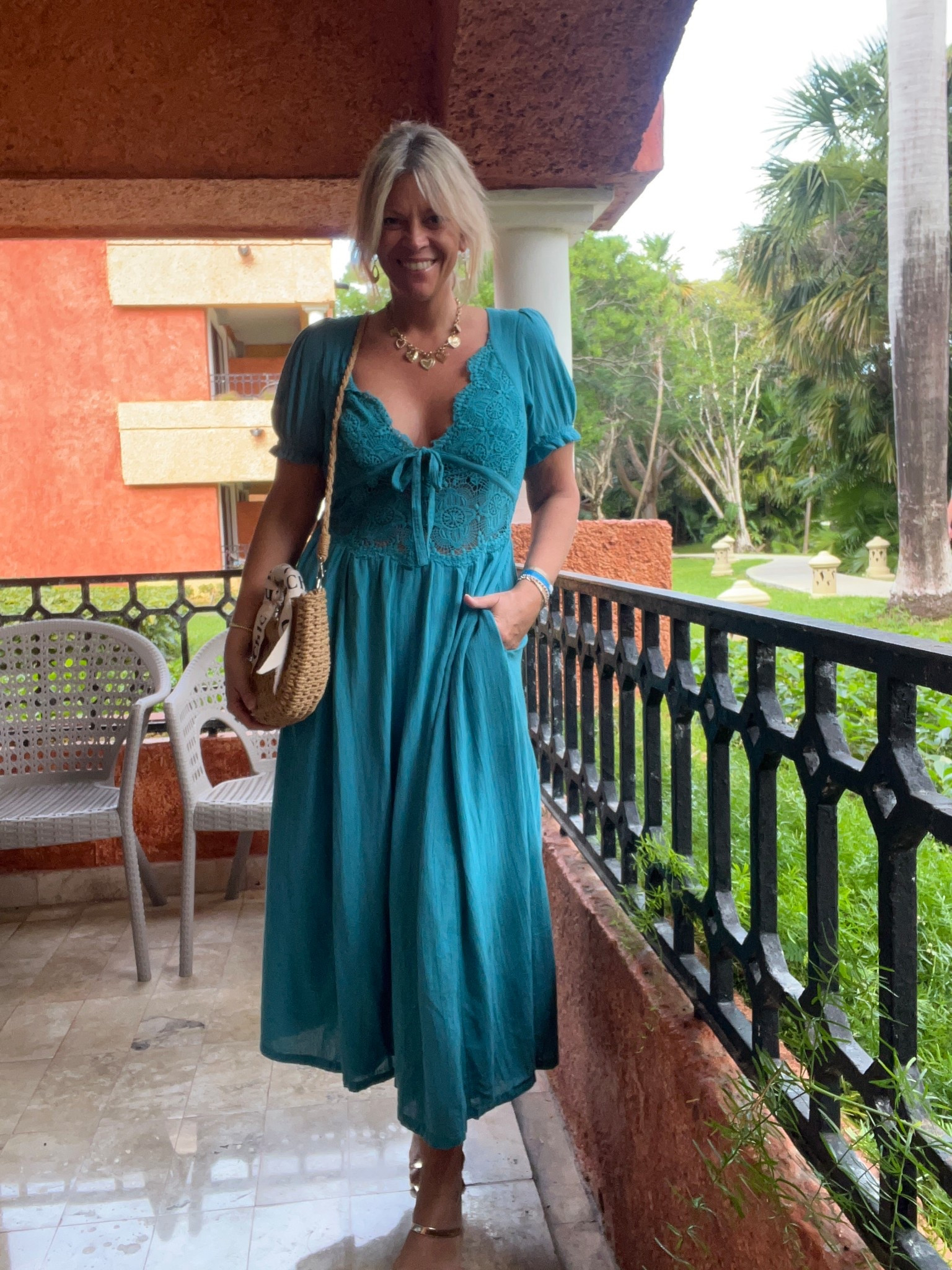 The cutest little lace detail dress with pockets- no bra needed (lace is lined and hides the nips). Size down, I’m in the medium. 

#LTKMidsize #LTKSeasonal #LTKootd