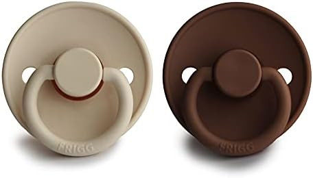FRIGG Natural Rubber Baby Pacifier | Made in Denmark | BPA-Free (Milk Chocolate/Sandstone, 0-6 Month | Amazon (US)