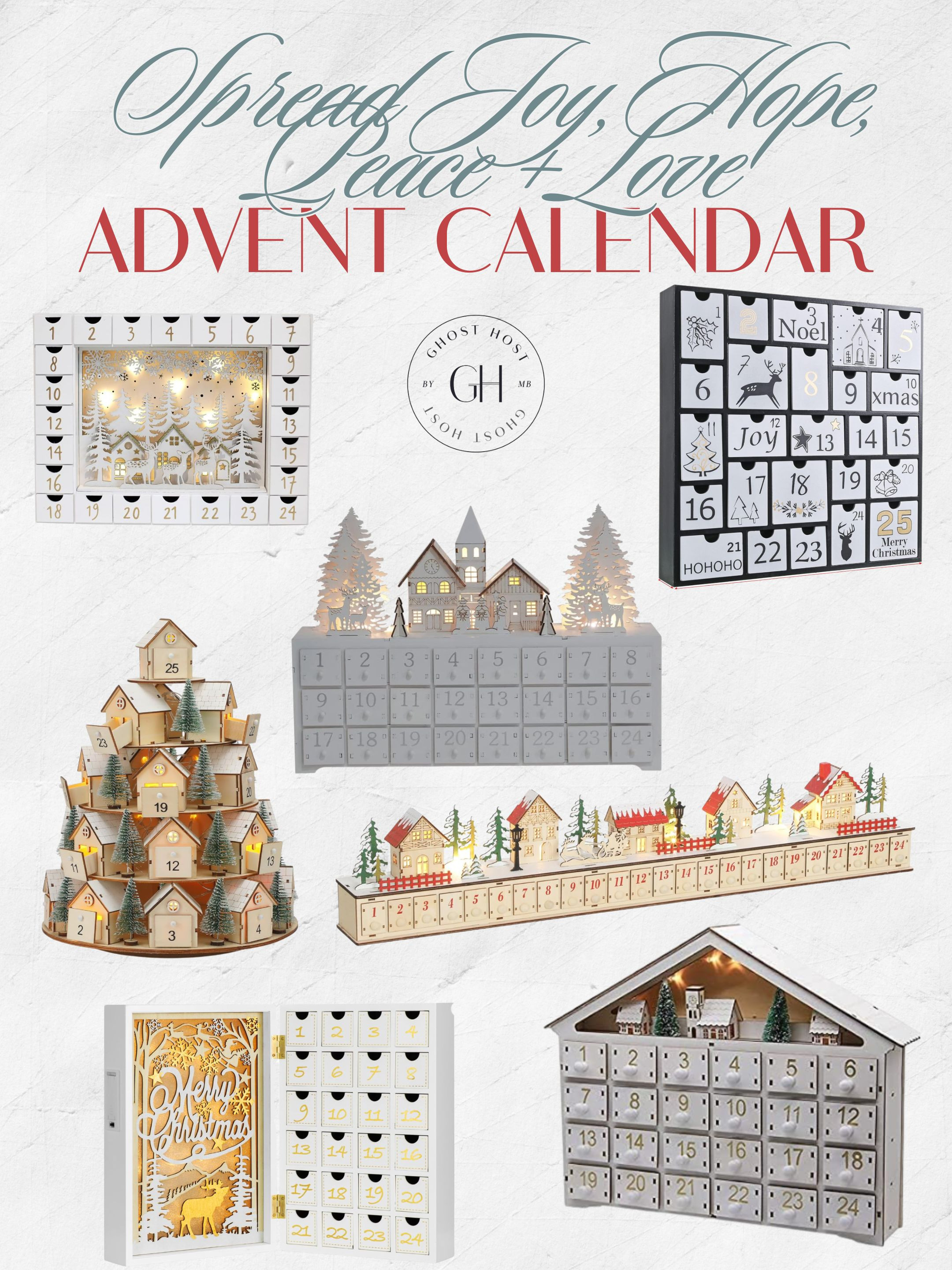 instead of counting down til Christmas and taking, we are filling up these calendars with good deeds that spread Joy, Love, Peace and Hope... the pillars of advent 

 #LTKGiftGuide #LTKHoliday