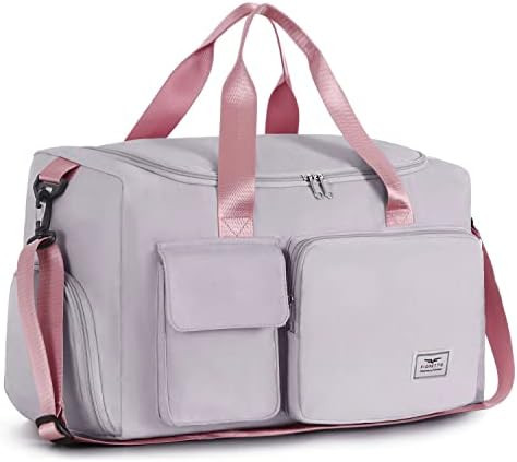 FIORETTO Women's Gym Duffle Bag with Shoes Compartment, 30L Capacity, Ideal for Travel, Gym, Spor... | Amazon (US)