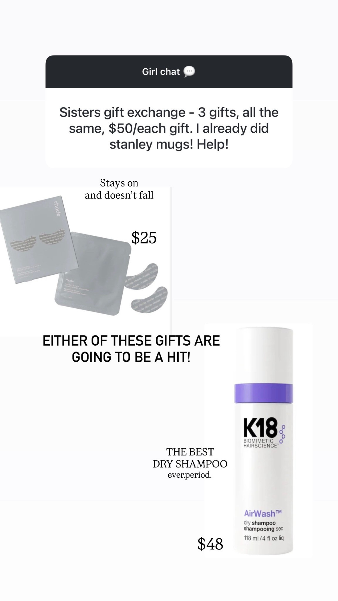 Gift ideas for her under $50!


#LTKFindsUnder50 #LTKGiftGuide #LTKHoliday