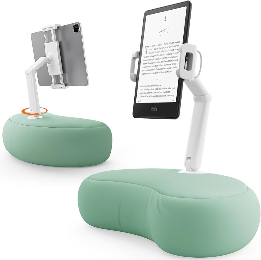 SAIJI Kindle Pillow Stand, iPad Stand Compatible with 4.7”-15.6” Kindle, Phone, iPad, 360° A... | Amazon (US)