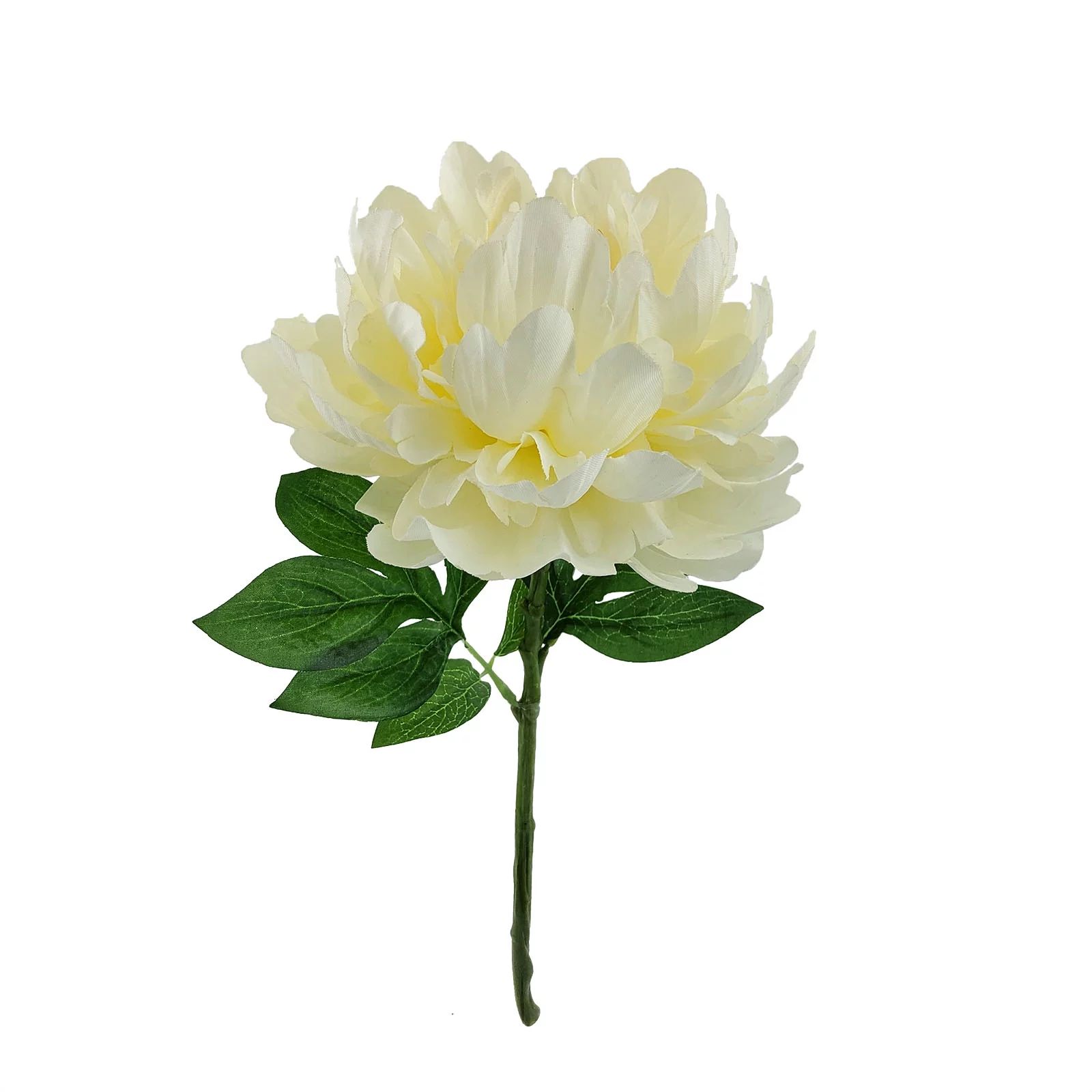 Mainstays Indoor Artificial Peony Floral Stem, Cream Color, Assembled Height 13.25" | Walmart (US)