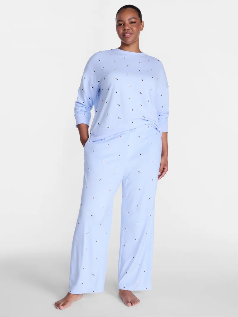 Joyspun Women's Velour Sleep Pants, Sizes XS-3X | Walmart (US)