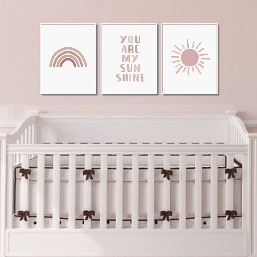 Sunshine Nursery Decor, You Are My Sunshine, Neutral Rainbow Wall Decor, Girl’s Room Decor, Kid... | Amazon (US)