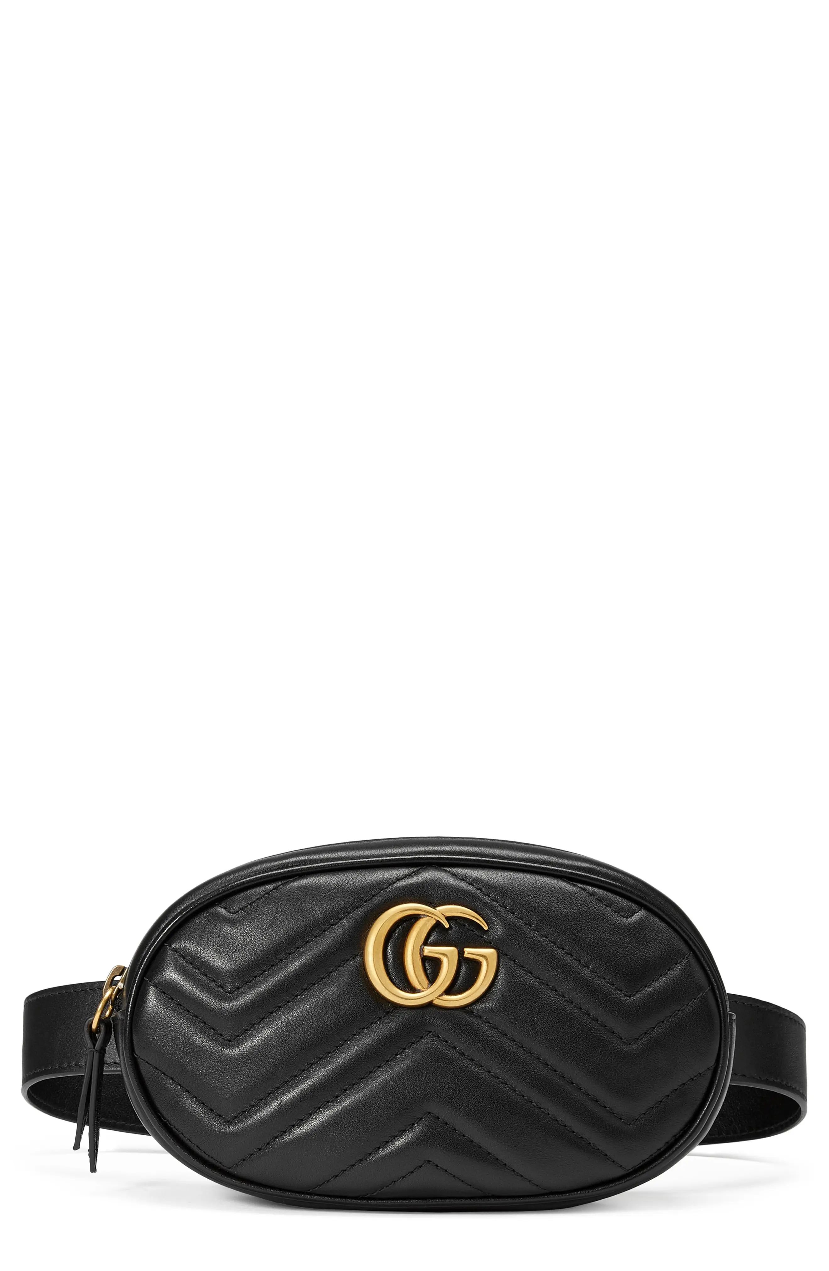 Gucci Gg Marmont 2.0 Matelasse Leather Belt Bag - Black | Nordstrom