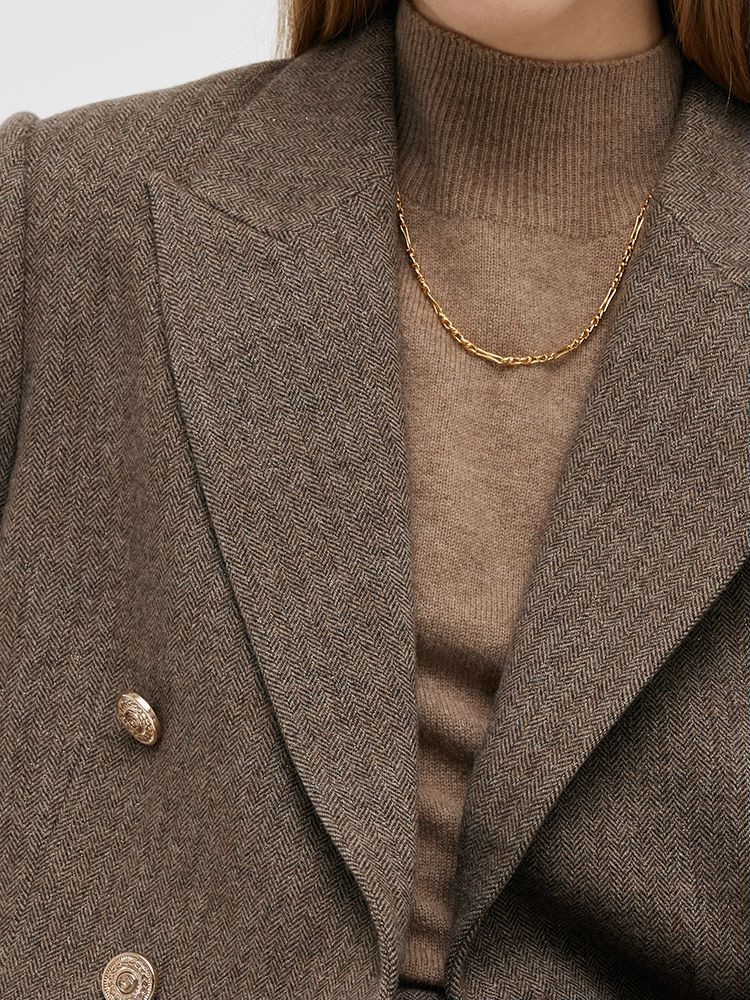 Washable Wool Lapel Women Blazer | GOELIA