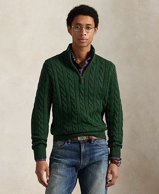 Polo Ralph Lauren Men's Cable-Knit Cotton Sweater - Macy's | Macy's