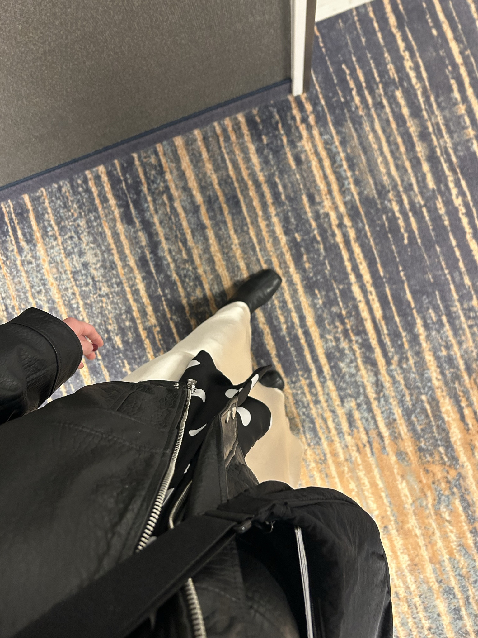 cream satin skirt, black leather boots, black leather bomber jacket, polka dot blouse, going out outfit, partywear, date night 

 #LTKuk #LTKwinter #LTKpartywear