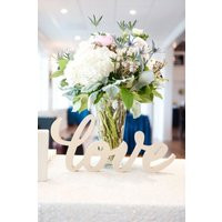 Love Sign For Wedding Or Decor, Table in Calligraphy Font - Sweetheart Decor | Item Tlo100 | Etsy (US)