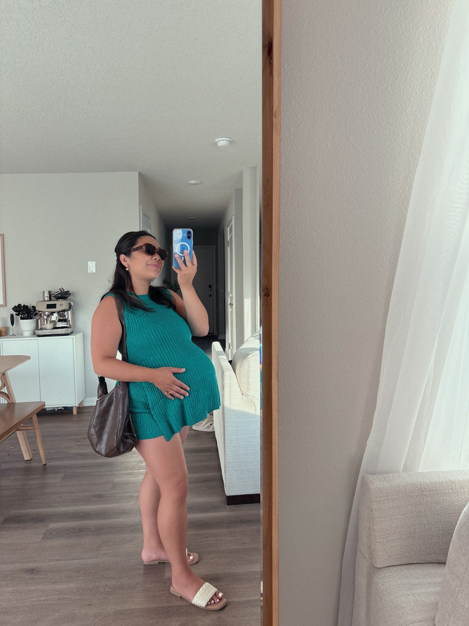 pink blush maternity has the cutest clothes for dressing the bump! i will definitely be wearing this two piece set postpartum too 💚 

#LTKStyleTip #LTKBump #LTKPetite