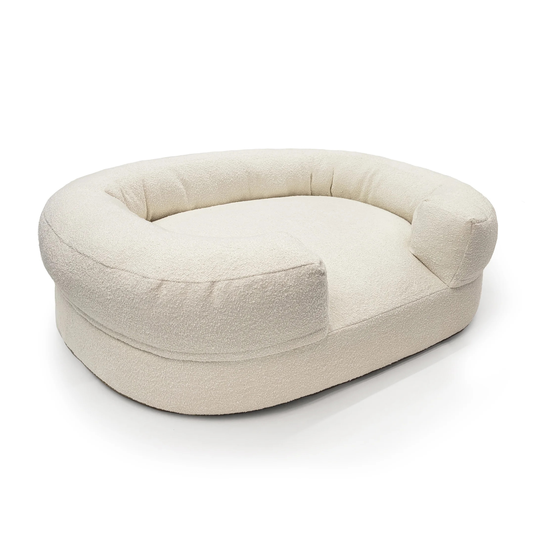Beautiful Bolster Large Pet Bed, 44 x 34 x 25in, Ivory by Drew Barrymore | Walmart (US)