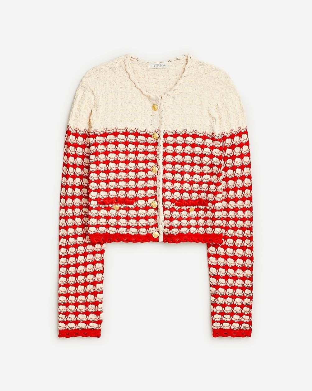 Textured crochet lady jacket | J.Crew US