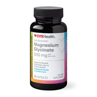 CVS Magnesium Glycinate 200mg, 60 CT | CVS Health