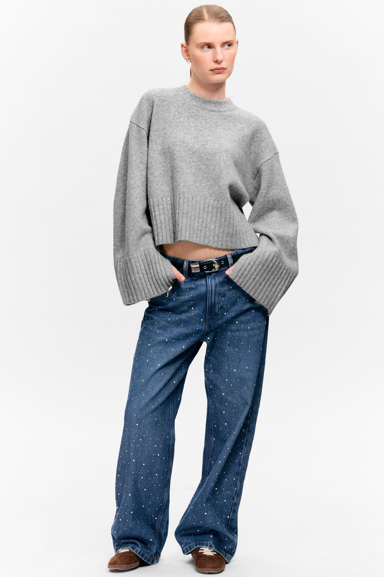 Knitted Oversized Sweater | Weekday
