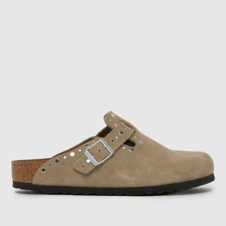 Womens Taupe BIRKENSTOCK Boston Rivets Clog Sandals | schuh | Schuh