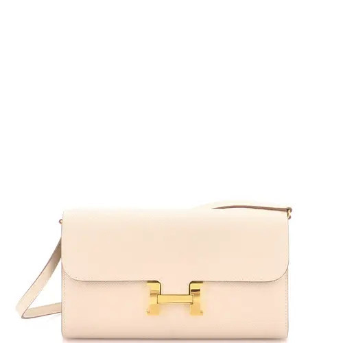 Pre-Owned Hermes Constance To Go Wallet Epsom in White at Nordstrom, Size X-Small | Nordstrom