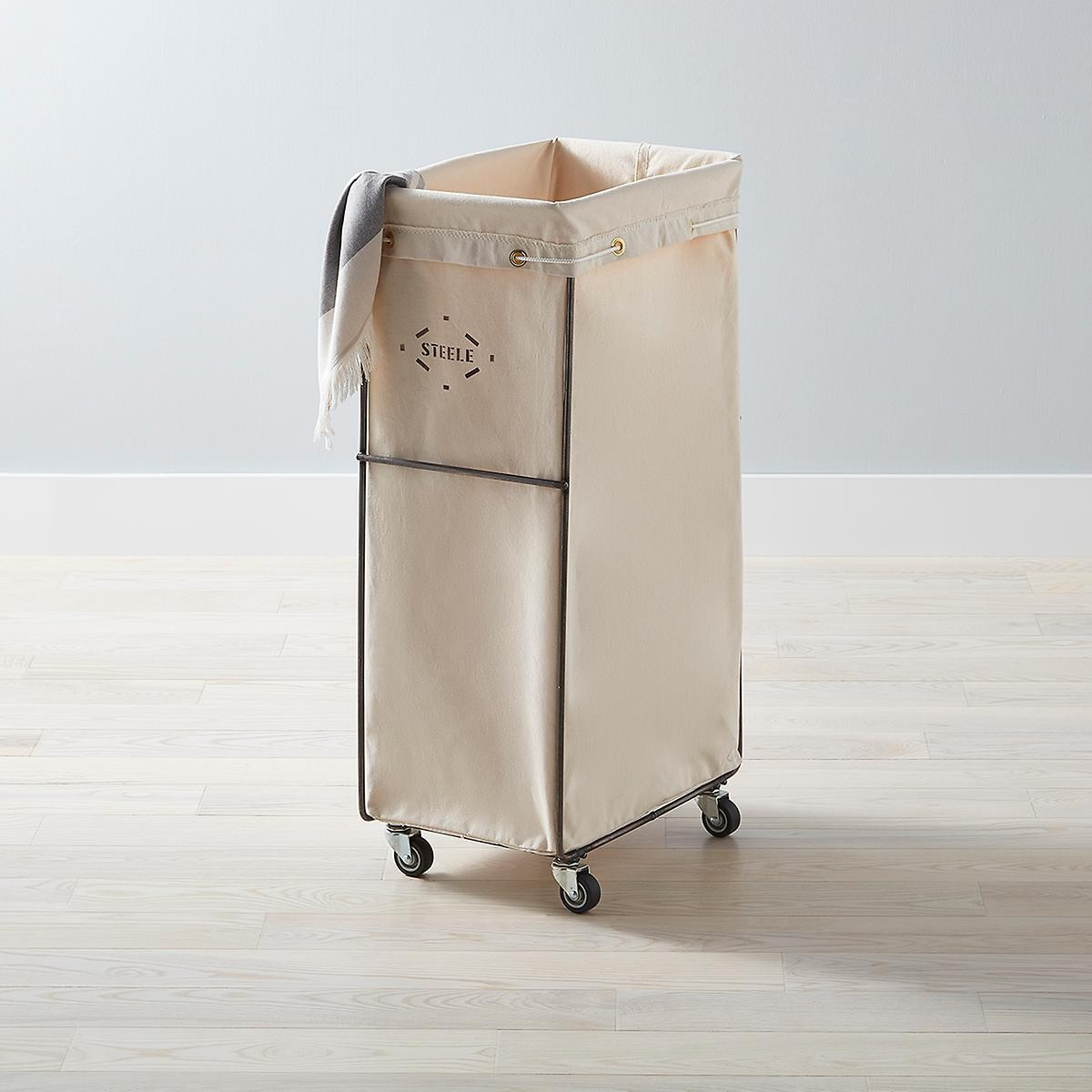 Steele Canvas Natural Sorting Hamper | The Container Store