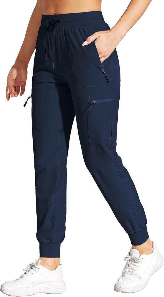 Womens Cargo Joggers Hiking Pants Lightweight Quick Dry Water Resistant Travel Casual Womens Pant... | Amazon (US)