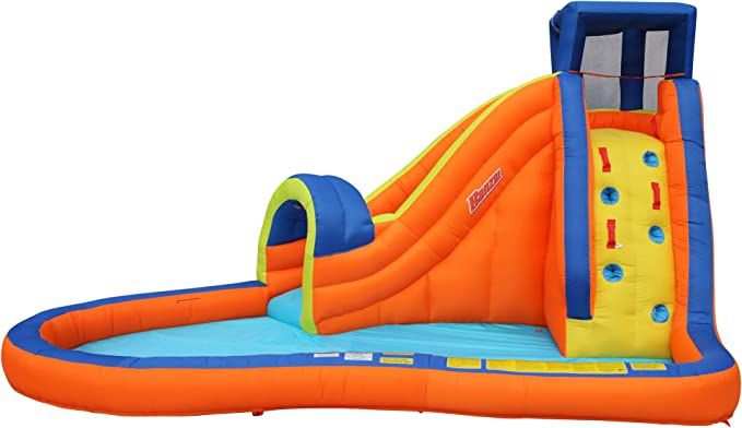 BANZAI Pipeline Water Park Toy, Length: 14 ft 7 in, Width: 9 ft 6 in, Height: 7 ft 11 in, Inflata... | Amazon (US)