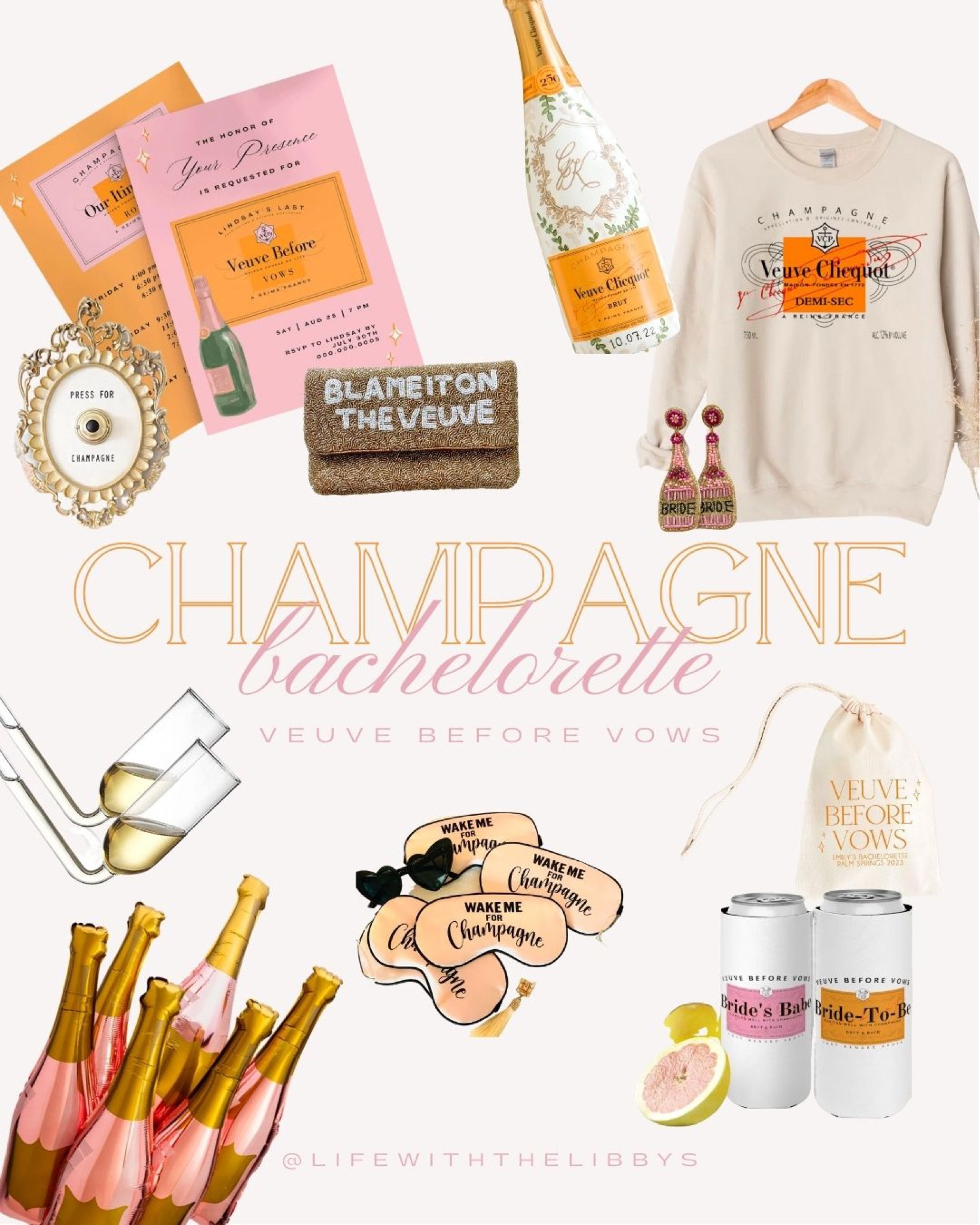 Champagne Themed Bachelorette - Veuve before Vows.

#LTKwedding #LTKstyletip #LTKtravel