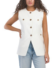Button Front Vest | TJ Maxx