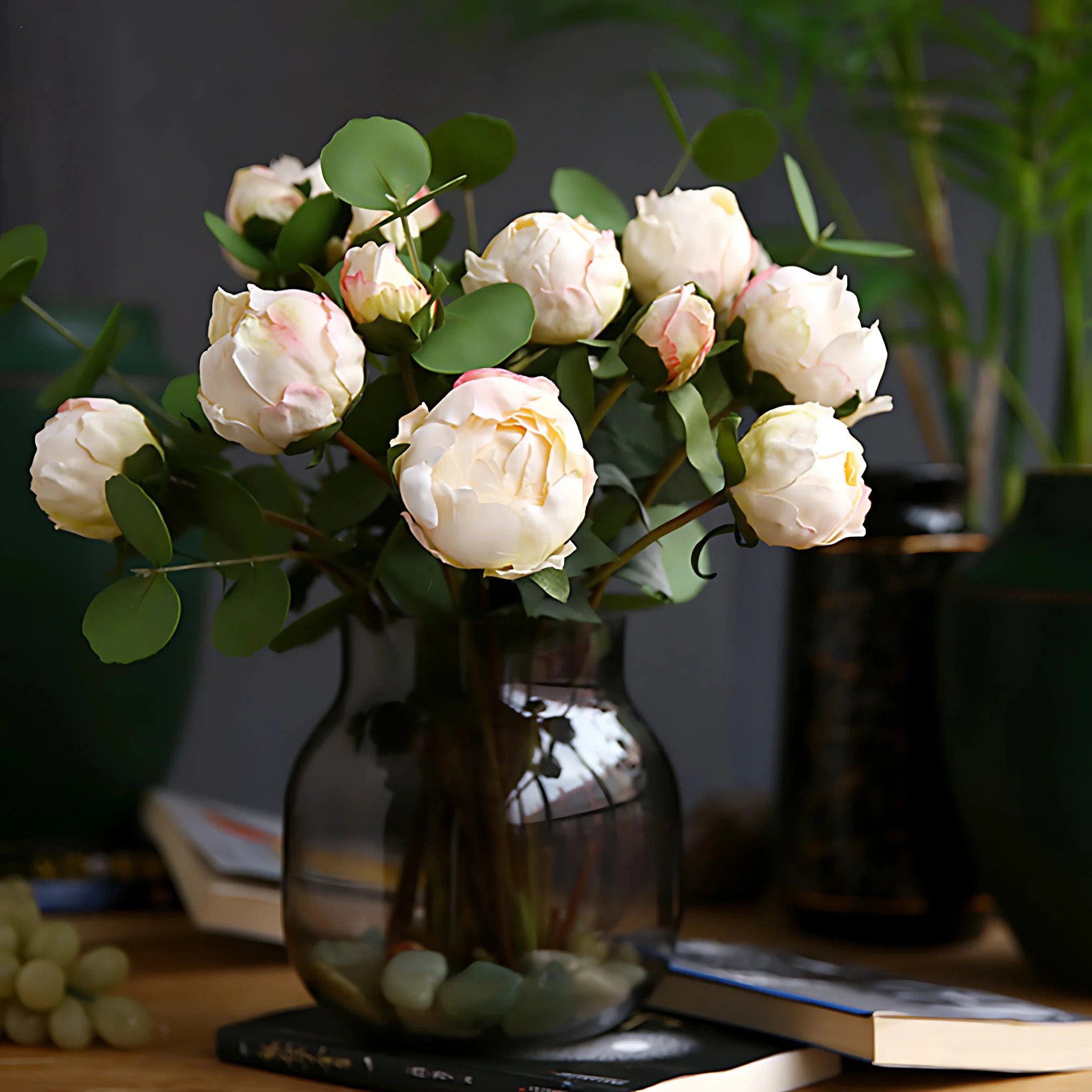 Dried Look Peonies | 9 Stems Artificial Wedding | Home Decoration | Gifts | Decor Floral Flowers | Wayfair North America